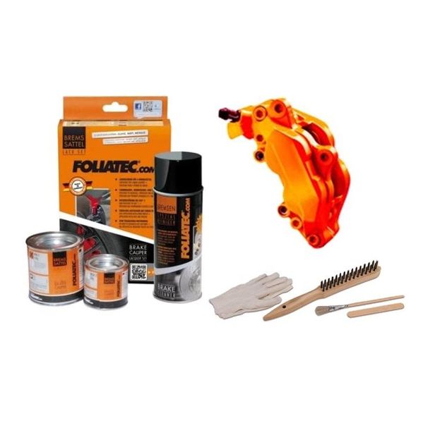 Foliatec - Kit peinture étriers de freins - Orange (neon orange), Ref: 2183