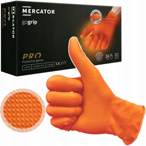 Gants gogrip (Orange) texture diamant - Taille M